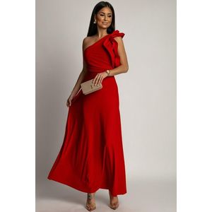 Červené šaty na jedno rameno Vanity obraz