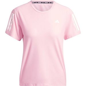 adidas OWN THE RUN T-SHIRT Dámské běžecké triko, růžová, velikost obraz