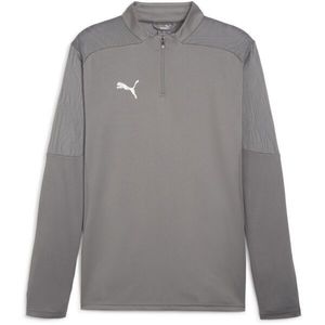 Puma TEAMFINAL TRAINING 1/4 ZIP Pánské fotbalové triko, tmavě šedá, velikost obraz