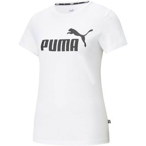 Puma ESSENTIALS LOGO TEE Dámské triko, bílá, velikost obraz