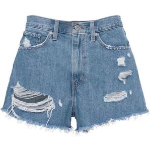 Levi's® HIGH WAISTED MOM SHORT Dámské džínové kraťasy, světle modrá, velikost obraz