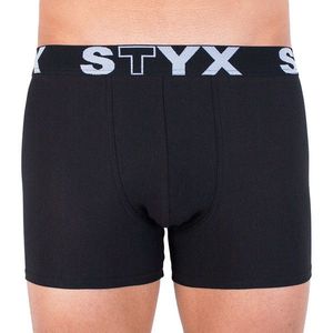 Pánské boxerky Styx long sportovní guma černé obraz