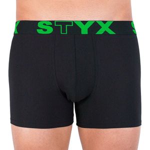 Pánské boxerky Styx long sportovní guma černé obraz