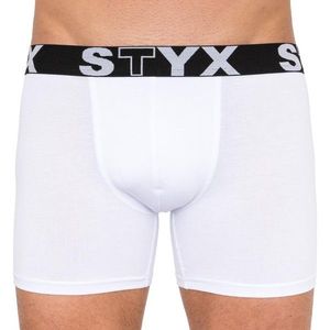 Pánské boxerky Styx long sportovní guma bílé obraz