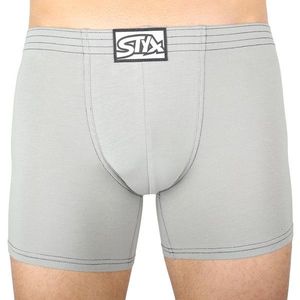 Pánské boxerky Styx long klasická guma světle šedé obraz