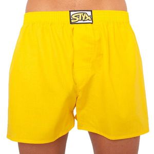 Men's shorts Styx classic rubber oversize yellow (E1068) obraz