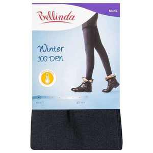 Černé dámské zimní hřejivé punčochové kalhoty 100 DEN Bellinda Winter obraz