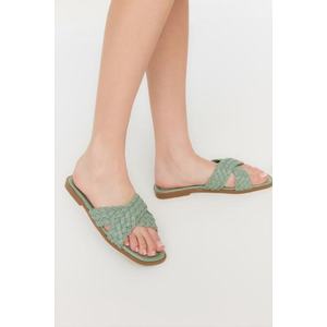 Trendyol Green Women's Slippers obraz