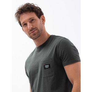 Ombre Men's cotton t-shirt with pocket obraz