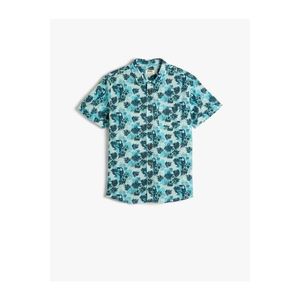 Koton Floral Patterned Cotton Short Sleeve Shirt obraz