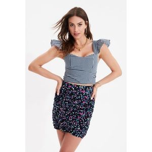 Dámský Crop Top Trendyol Navy obraz