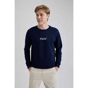 DEFACTO Regular Fit Printed Long Sleeve Sweatshirt obraz