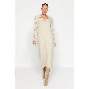 Trendyol Stone Care Collection Midi Knitwear Dress obraz