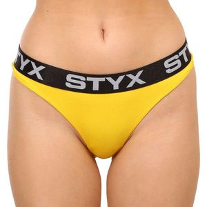 Dámská tanga Styx sportovní guma žluté obraz