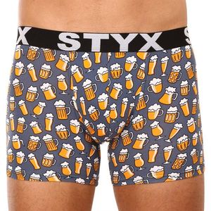 Pánské boxerky Styx long art sportovní guma pivo obraz