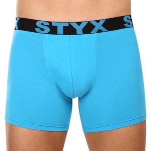 Pánské boxerky Styx long sportovní guma světle modré obraz