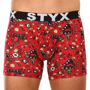 Pánské boxerky Styx long art sportovní guma zombie obraz