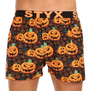 Pánské trenky Styx art sportovní guma Halloween dýně obraz