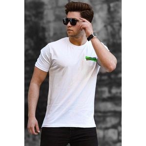 Madmext Men's White T-Shirt 5270 obraz