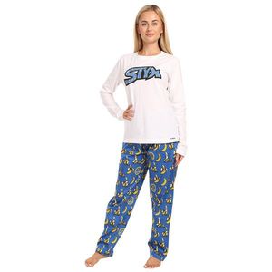 Modro-bílé dámské pyžamo Styx Banány obraz