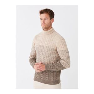 LC Waikiki Men's Turtleneck Long Sleeve Knitwear Sweater obraz