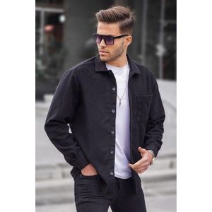 Madmext Black Regular Fit Lumberjack Shirt 5580 obraz