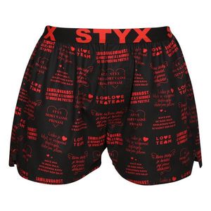 Pánské trenky Styx art sportovní guma Valentýn texty obraz