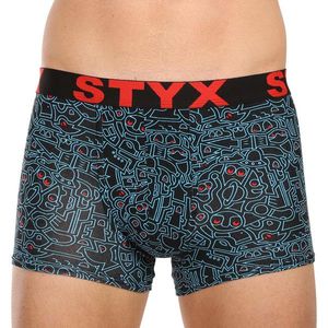 Pánské boxerky Styx art sportovní guma doodle obraz