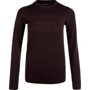 Dámské tričko Endurance Yalia Seamless Wool Print LS Baselayer tmavě fialové, L/XL obraz