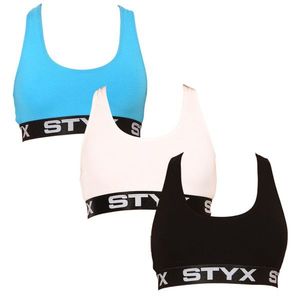 3PACK dámská podprsenka Styx sport vícebarevná obraz