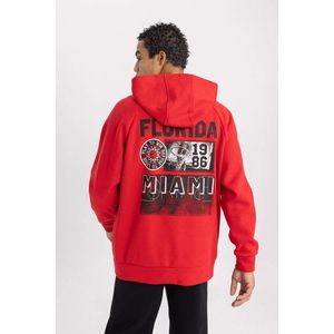 DEFACTO Oversize Fit Printed Long Sleeve Sweatshirt obraz