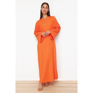 Trendyol Orange Spanish Sleeve Knitted Dress obraz