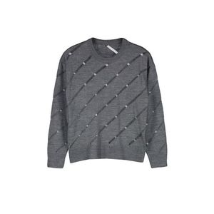 Trendyol Anthracite Openwork/Hole Knitwear Sweater obraz