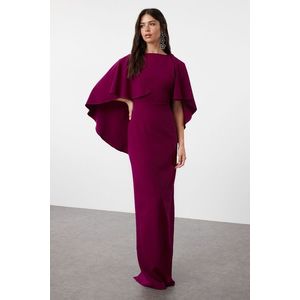Trendyol Purple Sleeve Detailed Woven Evening Dress obraz