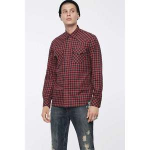 Shirt - Diesel SEASTLONGD SHIRT burgundy obraz