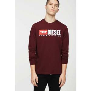 T-shirt - Diesel T JUSTLSDIVISION T-SHIRT burgundy obraz