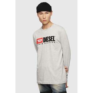 T-shirt - Diesel T JUSTLSDIVISION TSHIRT pale grey obraz