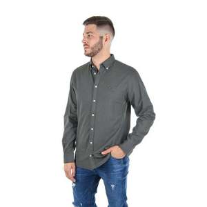 Tommy Hilfiger Shirt - HEATHER DOT PRINT SHIRT grey obraz