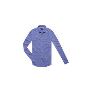 Tommy Hilfiger Shirt - SLUB OXFORD SHIRT POLO L/S SF blue obraz