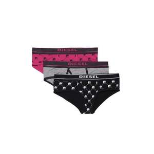 Diesel Panties - UFPNOXYTHREEPACK Uw Panties 3p Black-Grey-Pink obraz