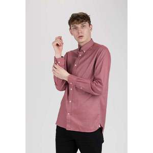 Tommy Hilfiger Shirt - FLEX JEWEL HOUNDSTOOTH SHIRT burgundy-pink obraz