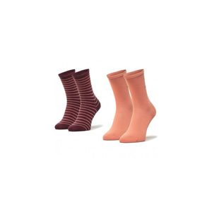 Socks - Tommy Hilfiger Stripes 2 pack pink, burgundy obraz