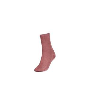 Tommy Hilfiger Socks - TH WOMEN SHORT SOCK 1P SMALL RIB pink obraz