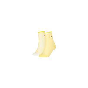 Tommy Hilfiger Socks - TH WOMEN SHORT SOCK 2P COLLEGIATE HONEYCOMB yellow obraz