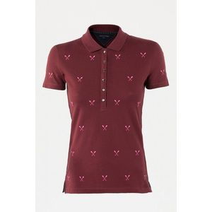 Tommy Hilfiger Polo T-shirt - PANDO POLO SS burgundy obraz