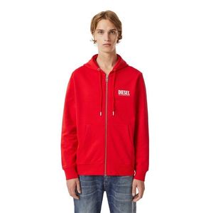 Sweatshirt - Diesel SGIRKHOODZIPECOLOGO SWEATSHIRT red obraz