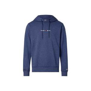Tommy Jeans Sweatshirt - TJM STRAIGHT LOGO HOODIE blue obraz