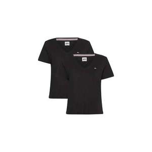 Tommy Jeans T-shirt - TJW 2PACK SLIM SOFT V NECK TEE double pack obraz