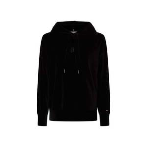 Tommy Hilfiger Sweatshirt - RELAXED VELVET HOODIE black obraz