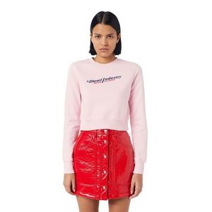 Diesel Sweatshirt -F-SLIMMY-IND SWEAT-SHIRT pink obraz